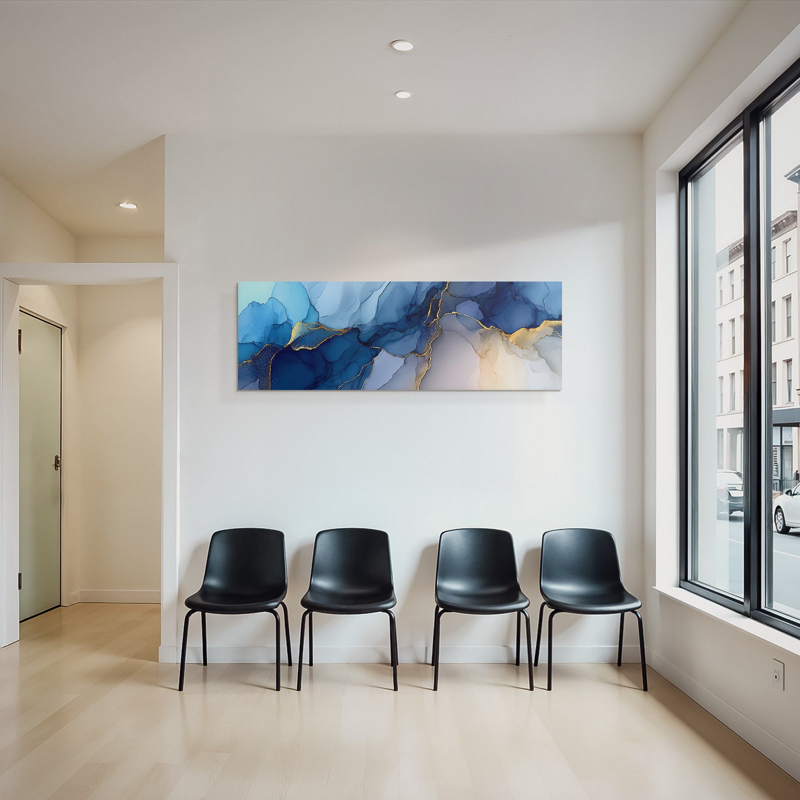 Design Mit Blautonen Und Goldakzenten