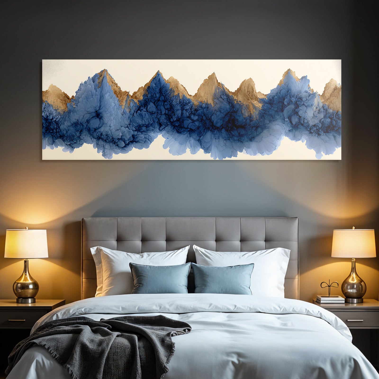 Fluiddynamik Und Berglandschaft