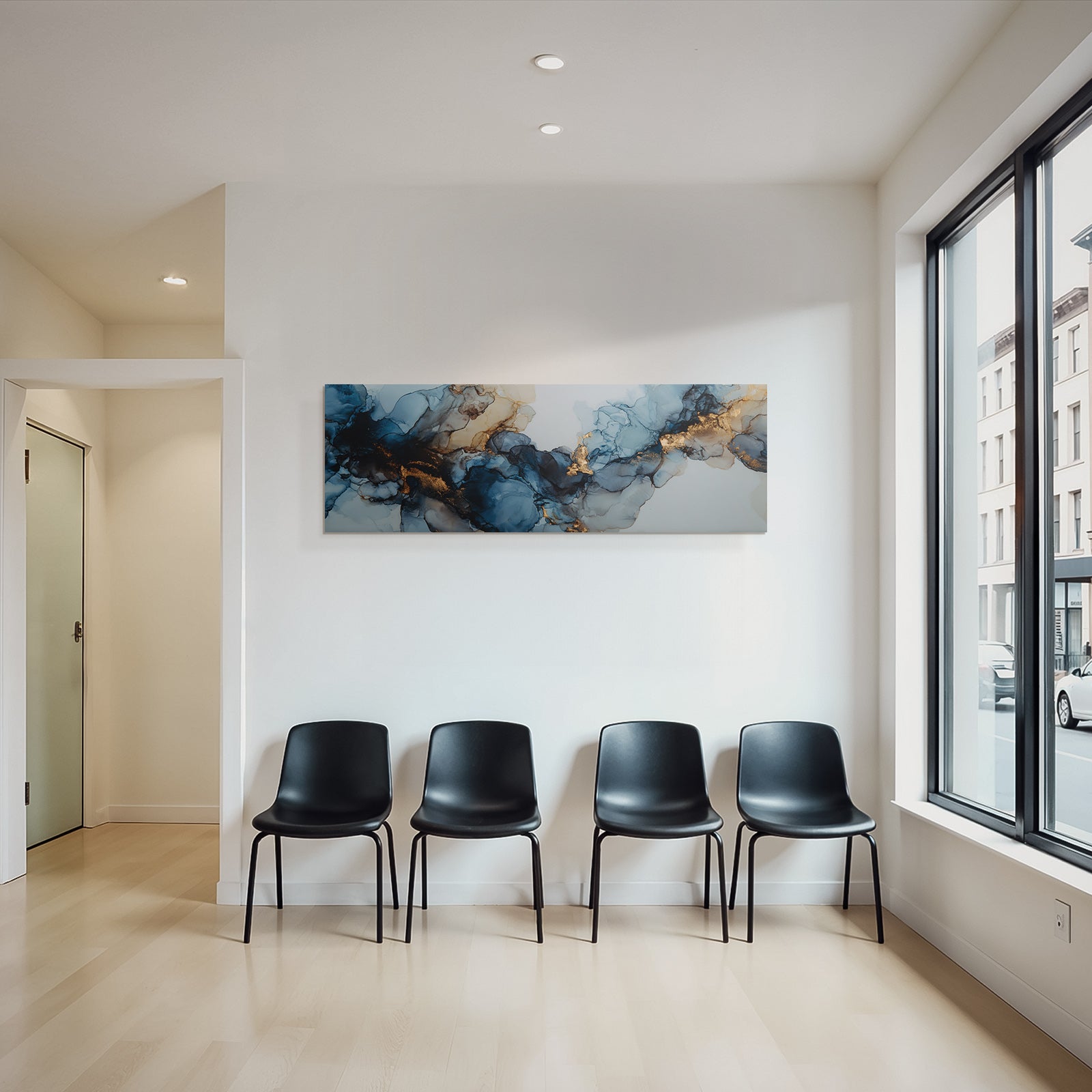 Kunst Flussige Formen Und Goldene Farben