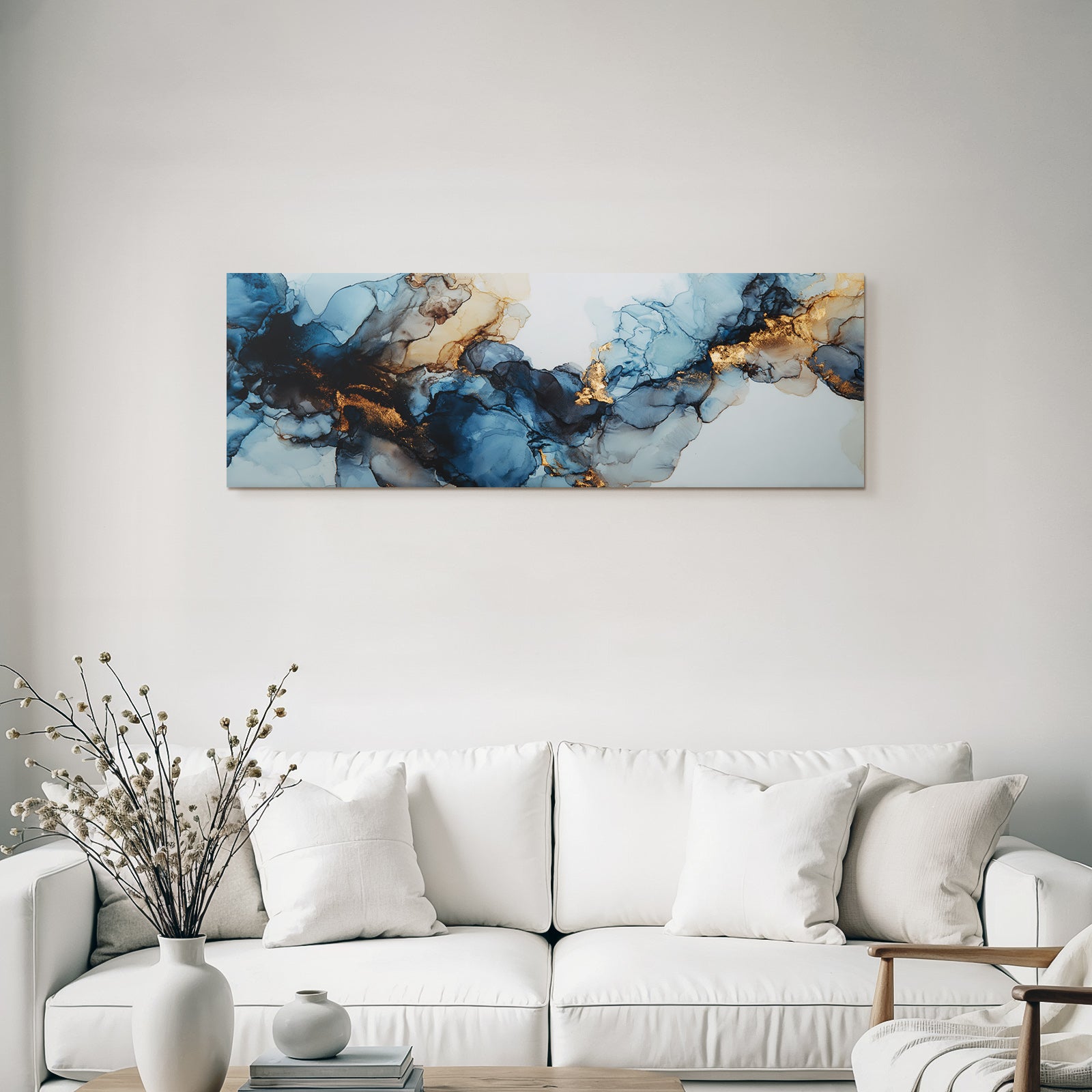 Kunst Flussige Formen Und Goldene Farben