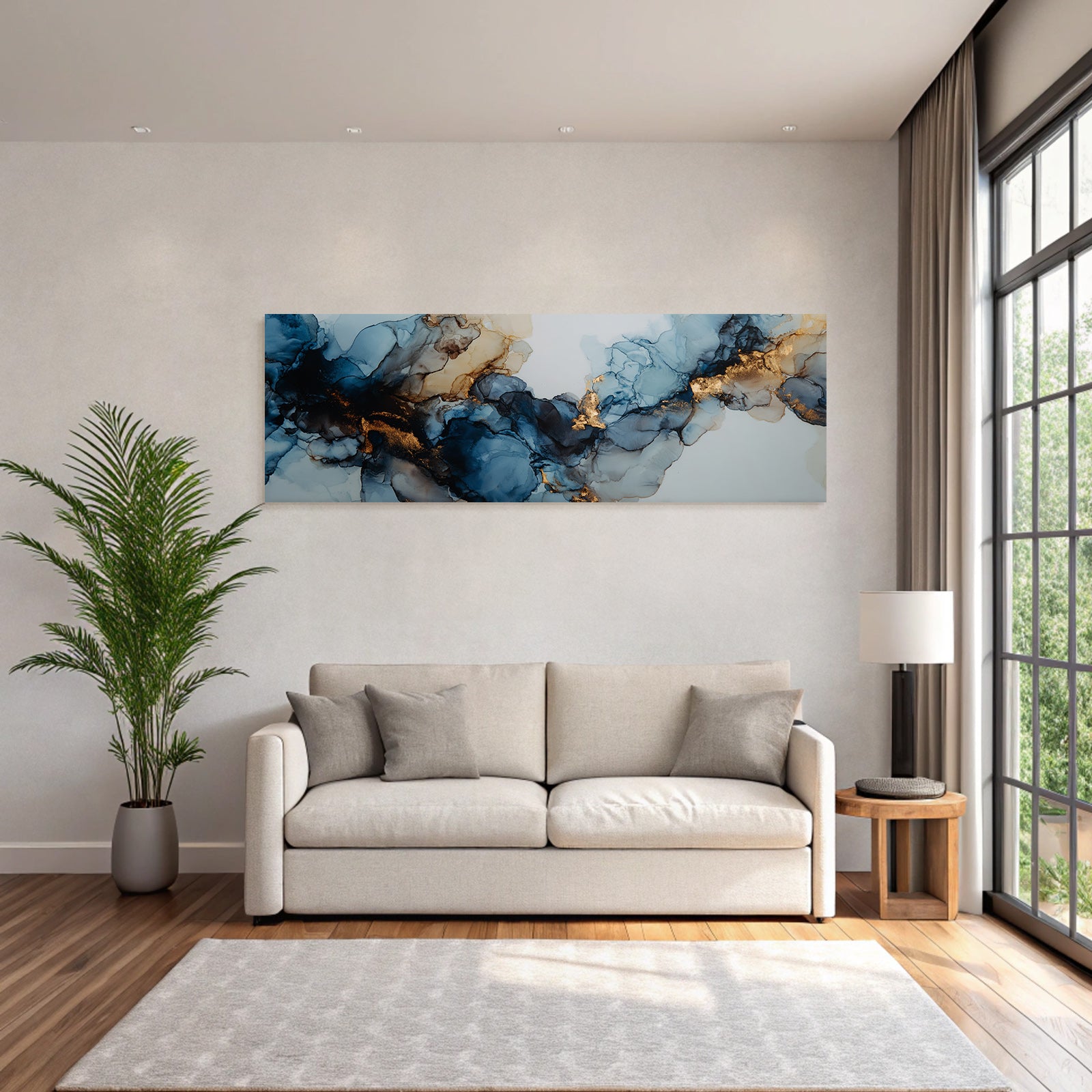 Kunst Flussige Formen Und Goldene Farben