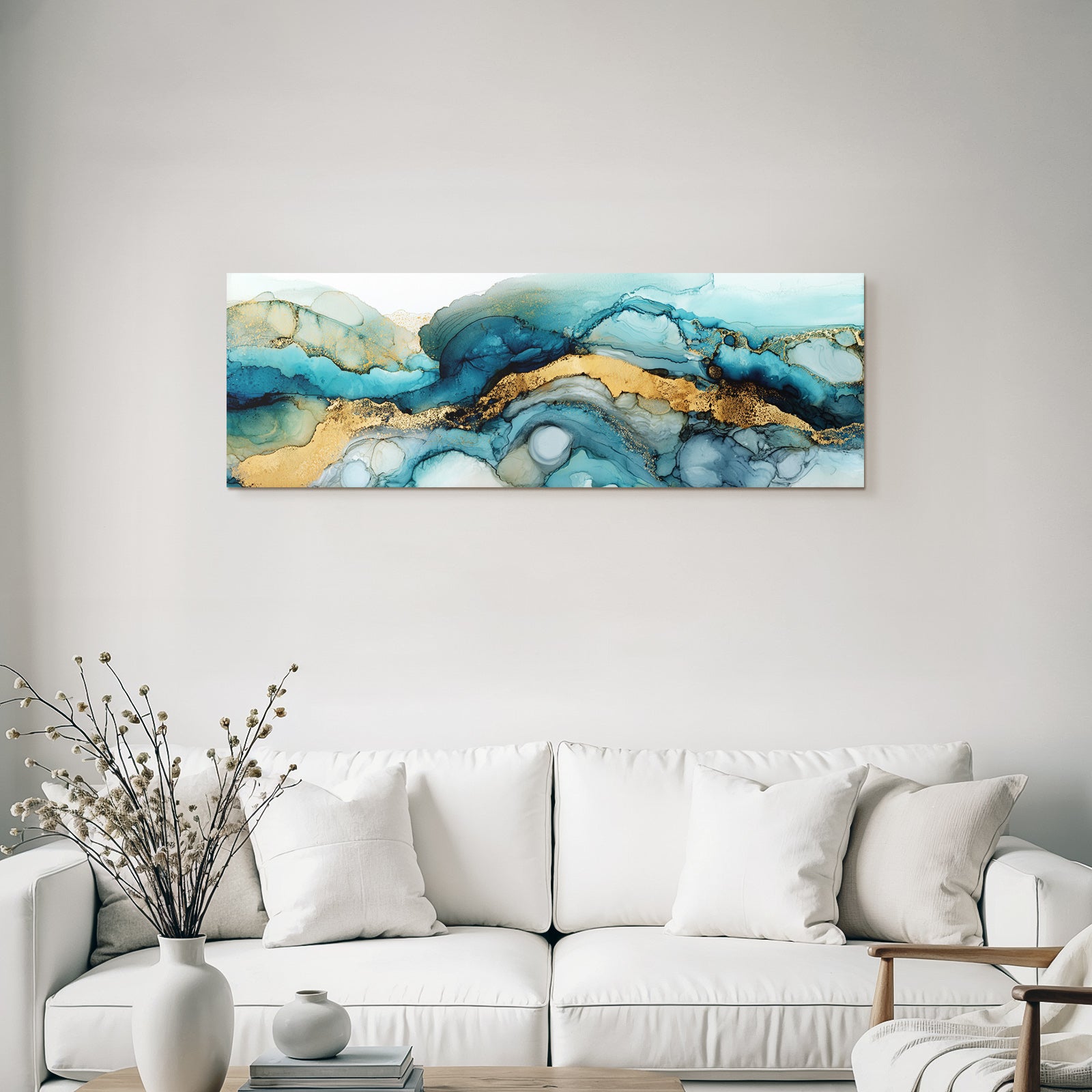 Wasserfarben Und Alkoholinkt Kunstwerk