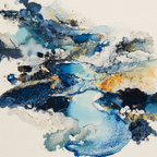 Blaü Wasser Kunstwerk | Abstrakt | Stilrichtungen