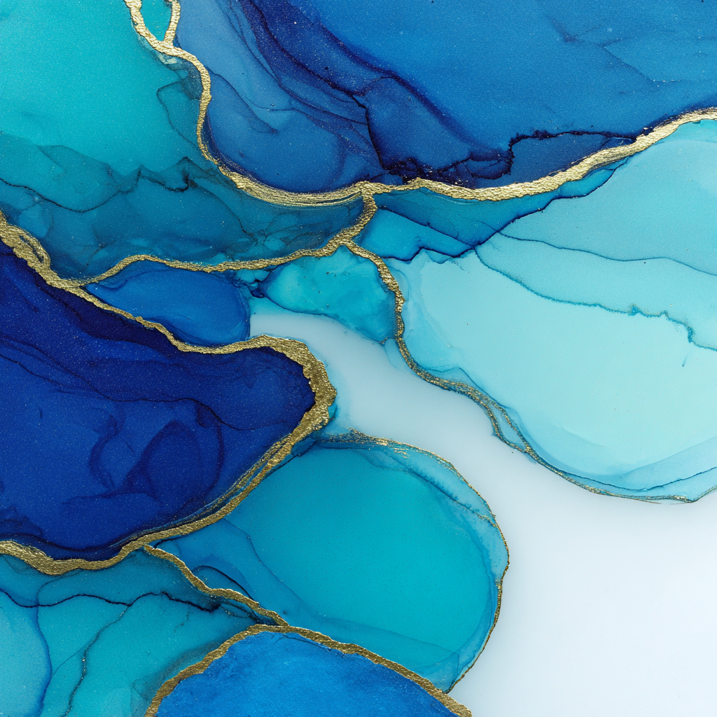 Design Mineralien Wasserfarben Mit Goldakzenten | Abstrakt | Stilrichtungen