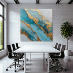 Design Türkis Blau Gold Glitzer