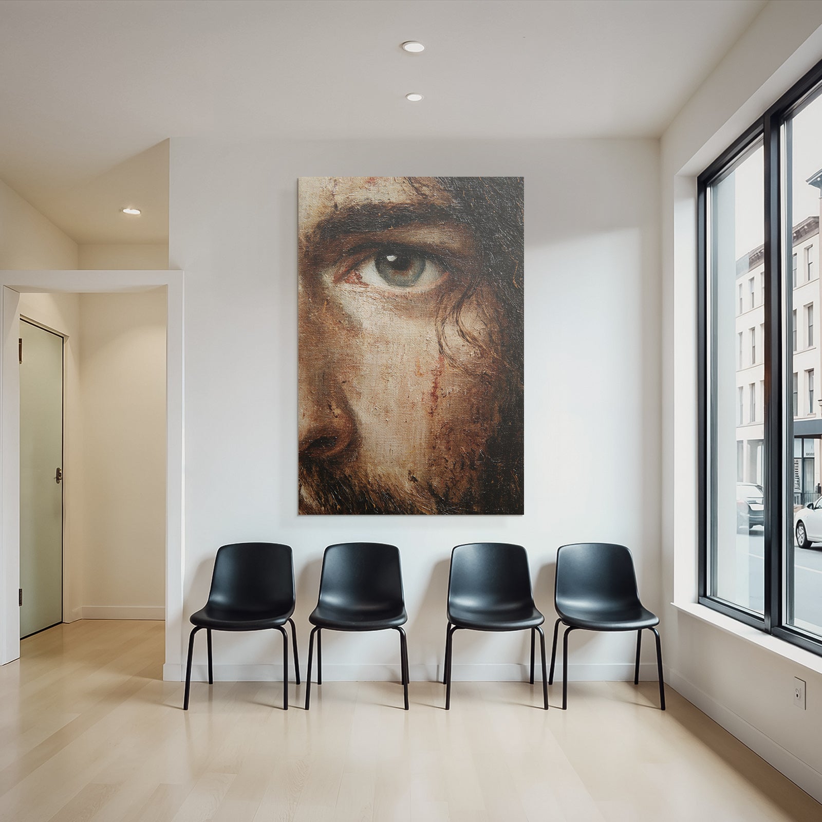 Raüs Auge Porträt Mit Textur
