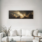 Dramatische Himmelsphänomene Mit Wolken Und Leuchtendem Ring