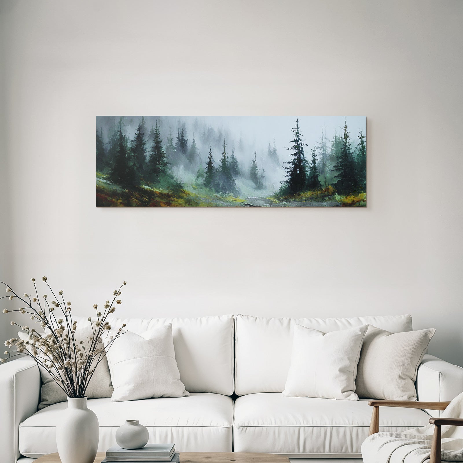 Impressionistischer Nebelwald