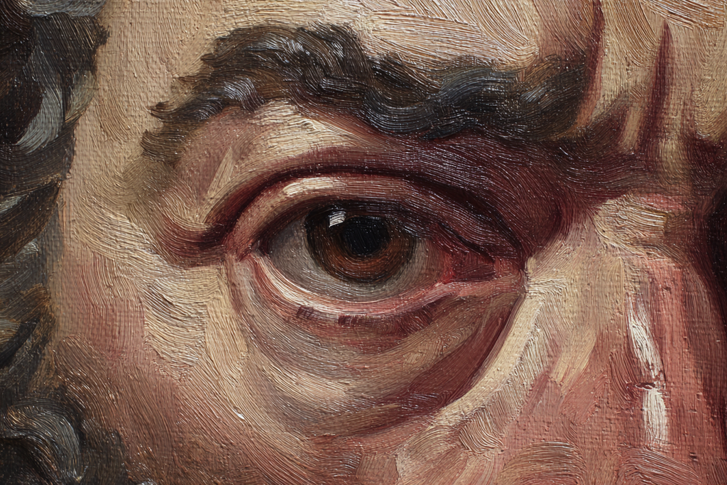 Detail Eines Klassischen Gemäldes Auge Und Gesicht | Alte und Neue Meister | Stilrichtungen