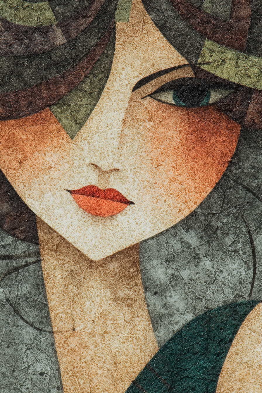 ArtDeco Kunstvolle Frau Im Modernen Vintage Stil | Art Deco | Stilrichtungen