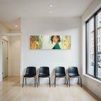 ArtDeco Frau In Stilvollem Outfit Unter Laternenlicht
