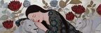 ArtDeco Frau Und Löwe In Harmonie Mit Blumen Und Pflanzen | Art Deco | Stilrichtungen