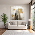 ArtDeco Abstrakte Architektur Und Himmlische Sonnenmotive