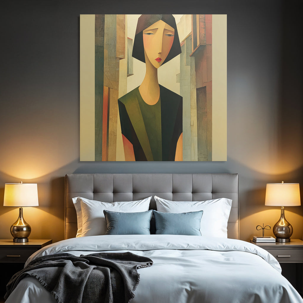 ArtDeco Geometrische Figur In Urbaner Landschaft