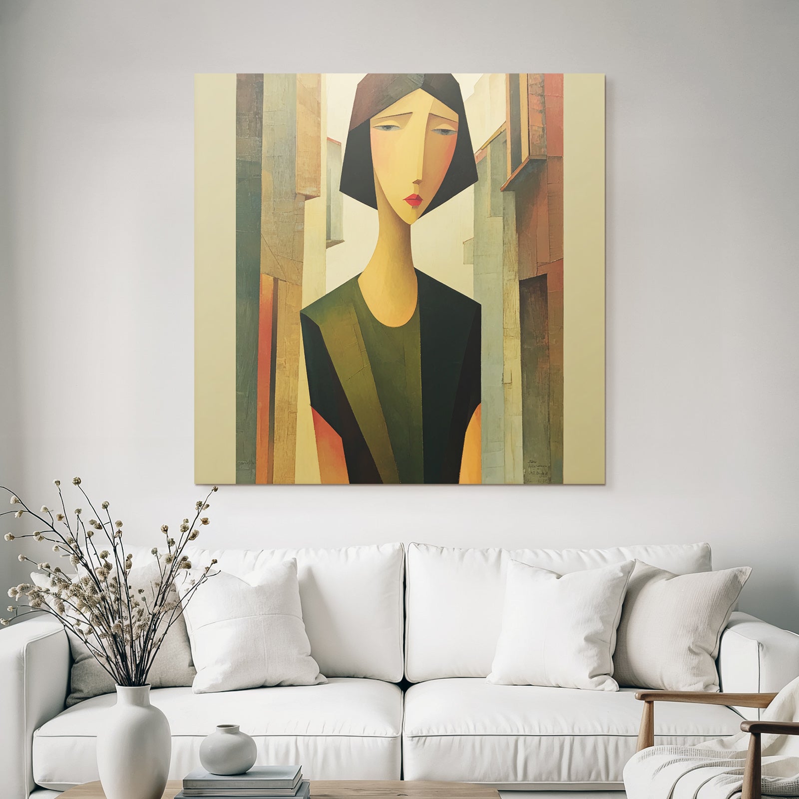 ArtDeco Geometrische Figur In Urbaner Landschaft
