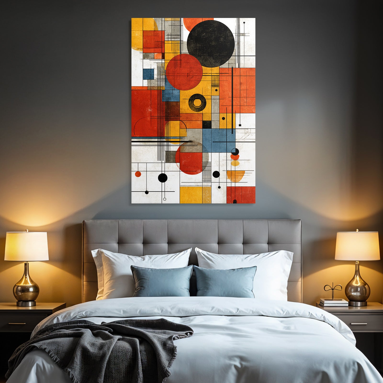 Abstrakte Digitale Kunst Geometrische Formen Minimalismus