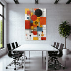Abstrakte Digitale Kunst Geometrische Formen Minimalismus