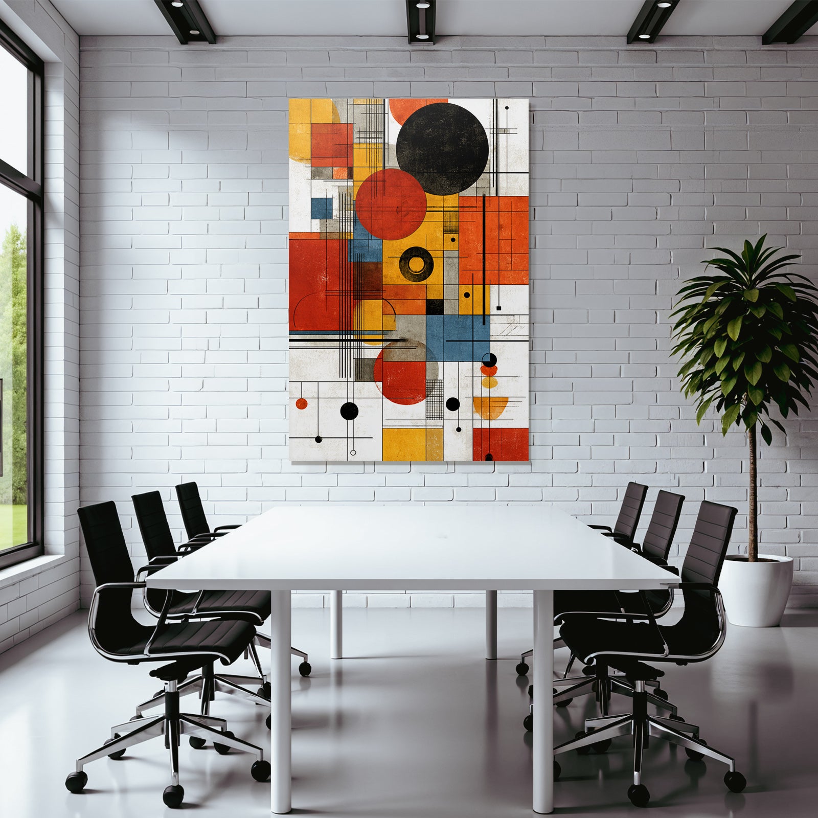 Abstrakte Digitale Kunst Geometrische Formen Minimalismus