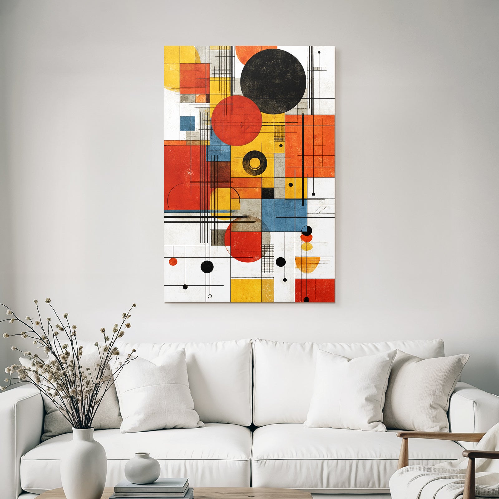Abstrakte Digitale Kunst Geometrische Formen Minimalismus