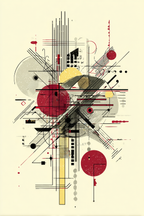 Abstrakte Grafik Mit Geometrischen Formen Und Bunten Farben | Bauhaus | Stilrichtungen