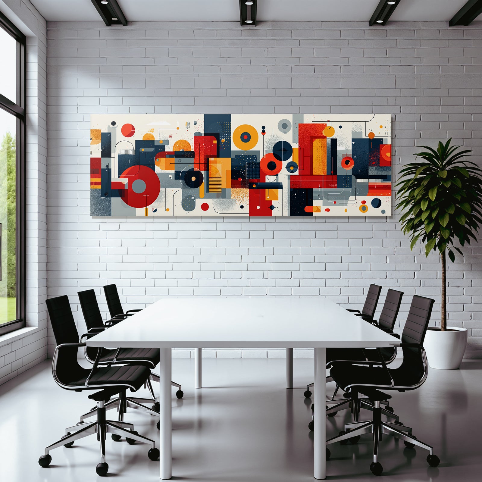 Abstrakte Digitale Bunte Geometrische Formen