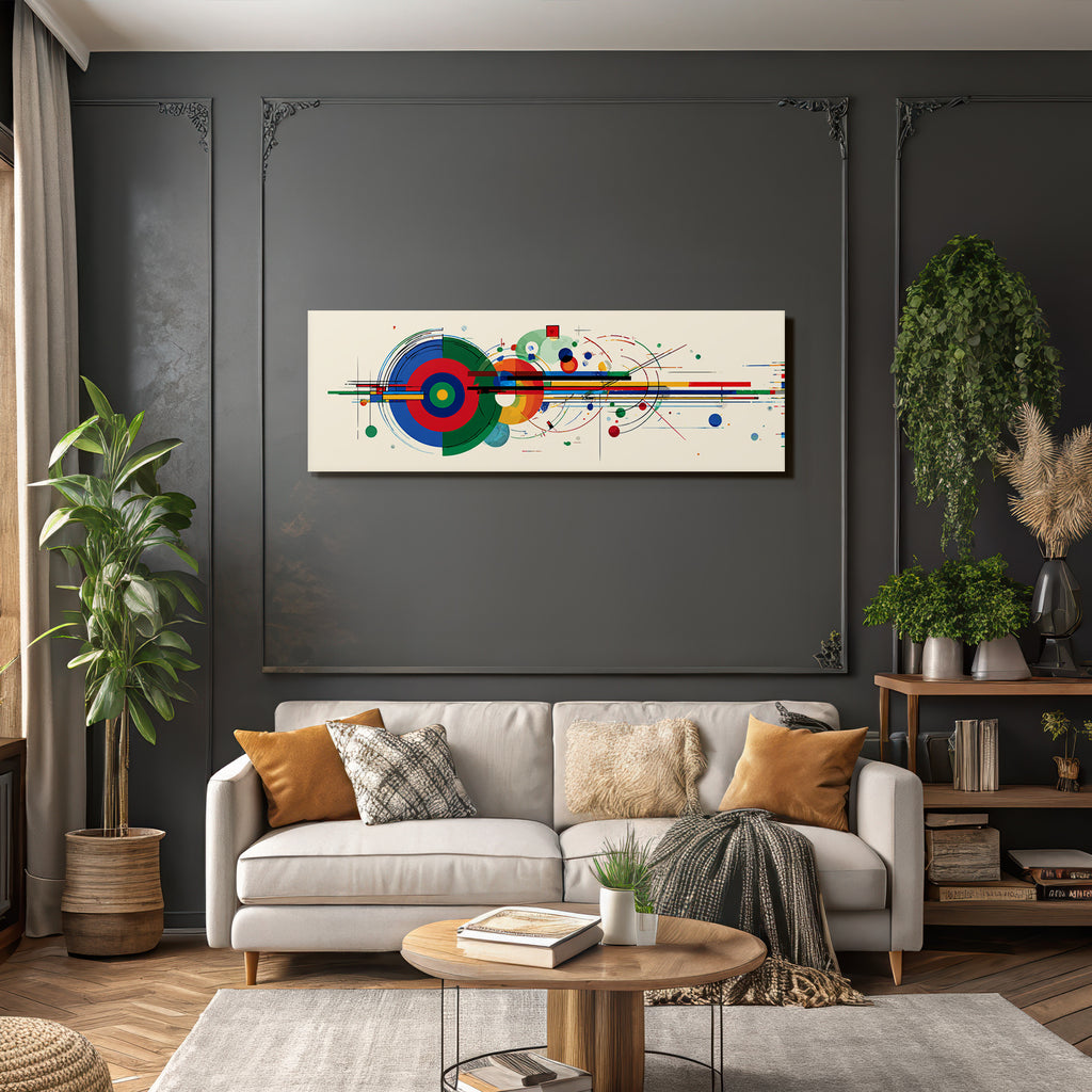 Abstrakte Digitale Kunst Bunte Geometrische Formen Dynamische Linien