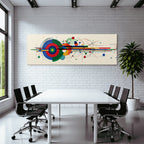 Abstrakte Digitale Kunst Bunte Geometrische Formen Dynamische Linien