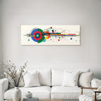 Abstrakte Digitale Kunst Bunte Geometrische Formen Dynamische Linien
