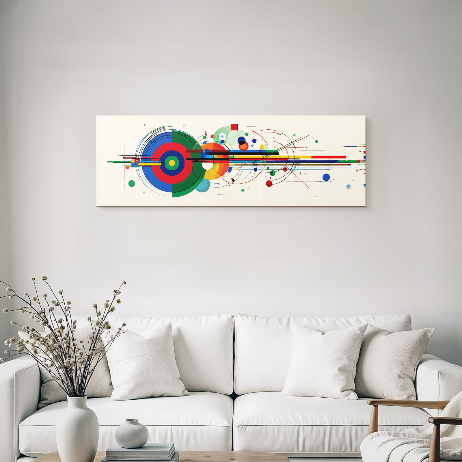 Abstrakte Digitale Kunst Bunte Geometrische Formen Dynamische Linien