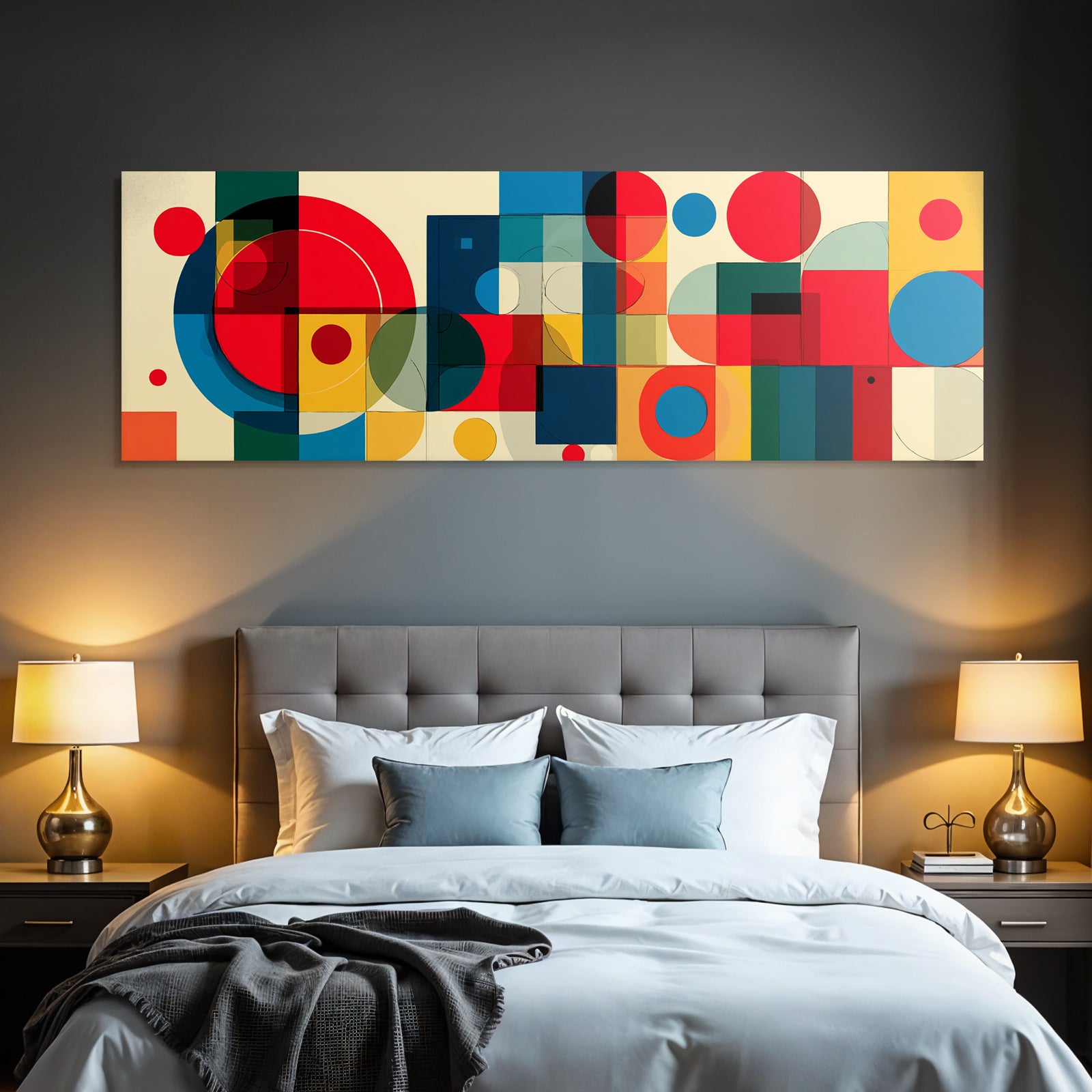 Abstrakte Geometrische Figuren Farbenfrohes Muster