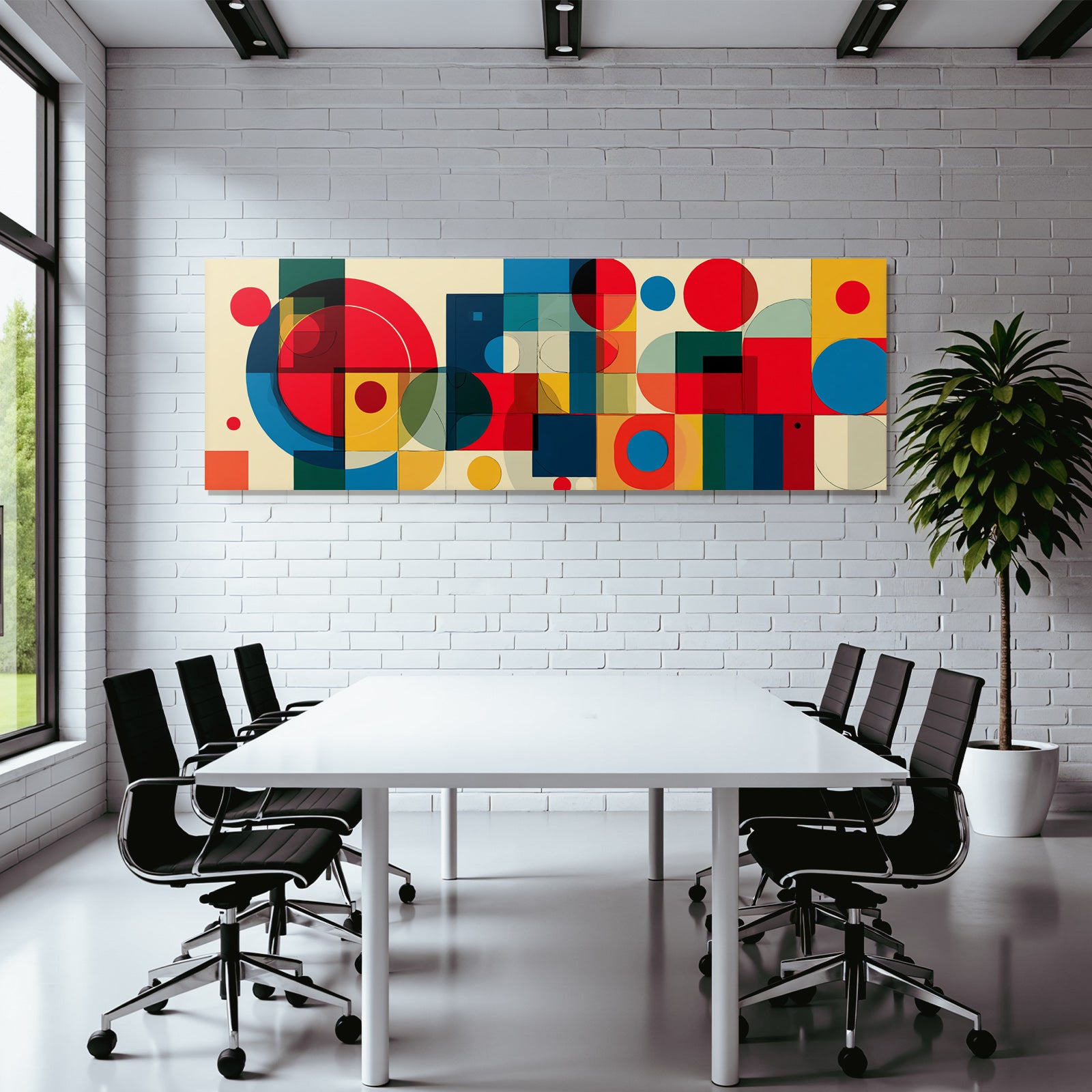 Abstrakte Geometrische Figuren Farbenfrohes Muster