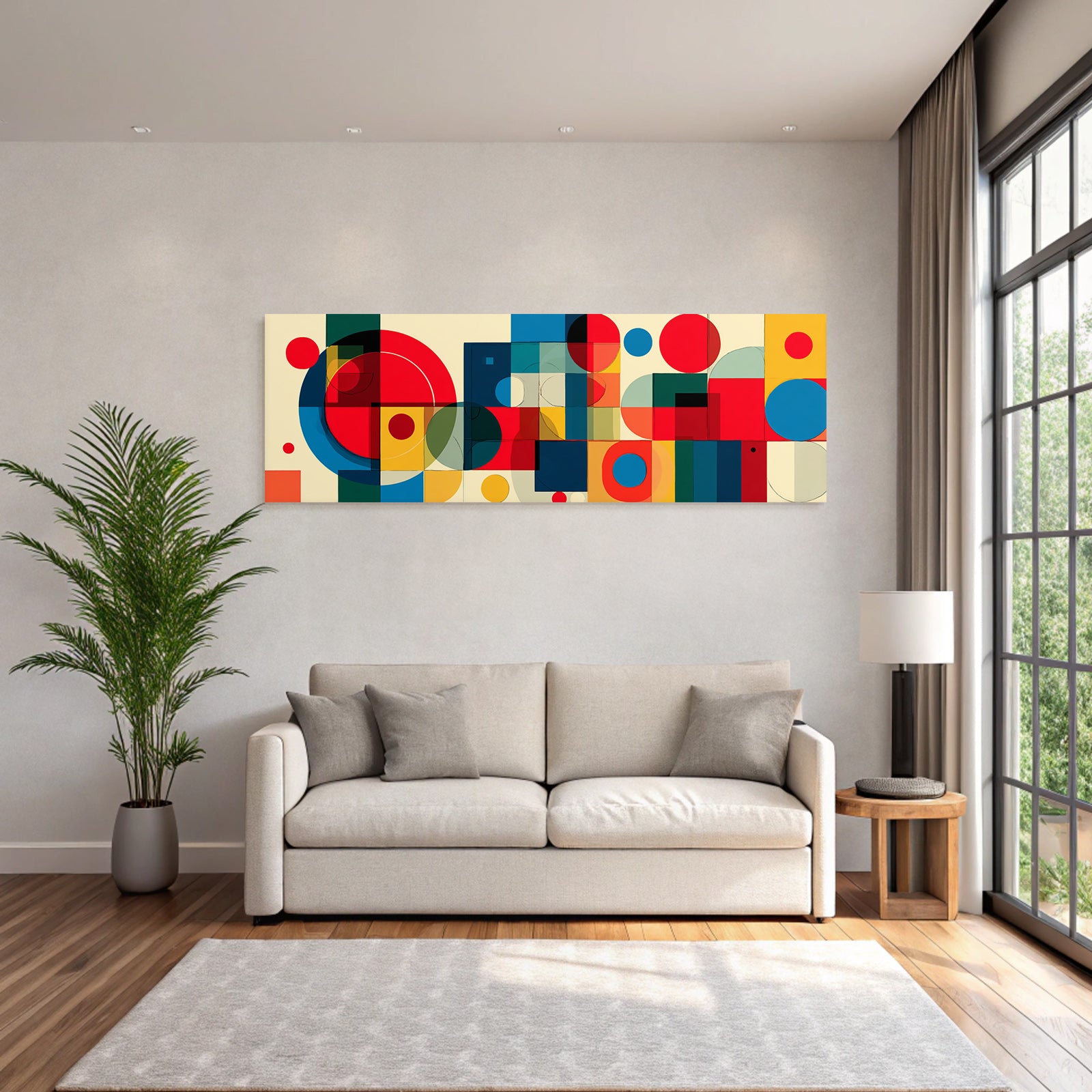 Abstrakte Geometrische Figuren Farbenfrohes Muster