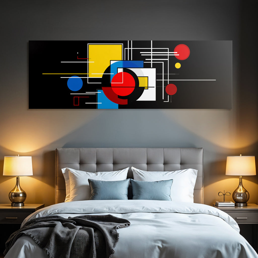 Abstrakte Geometrische Formen Auf Schwarzem Hintergrund