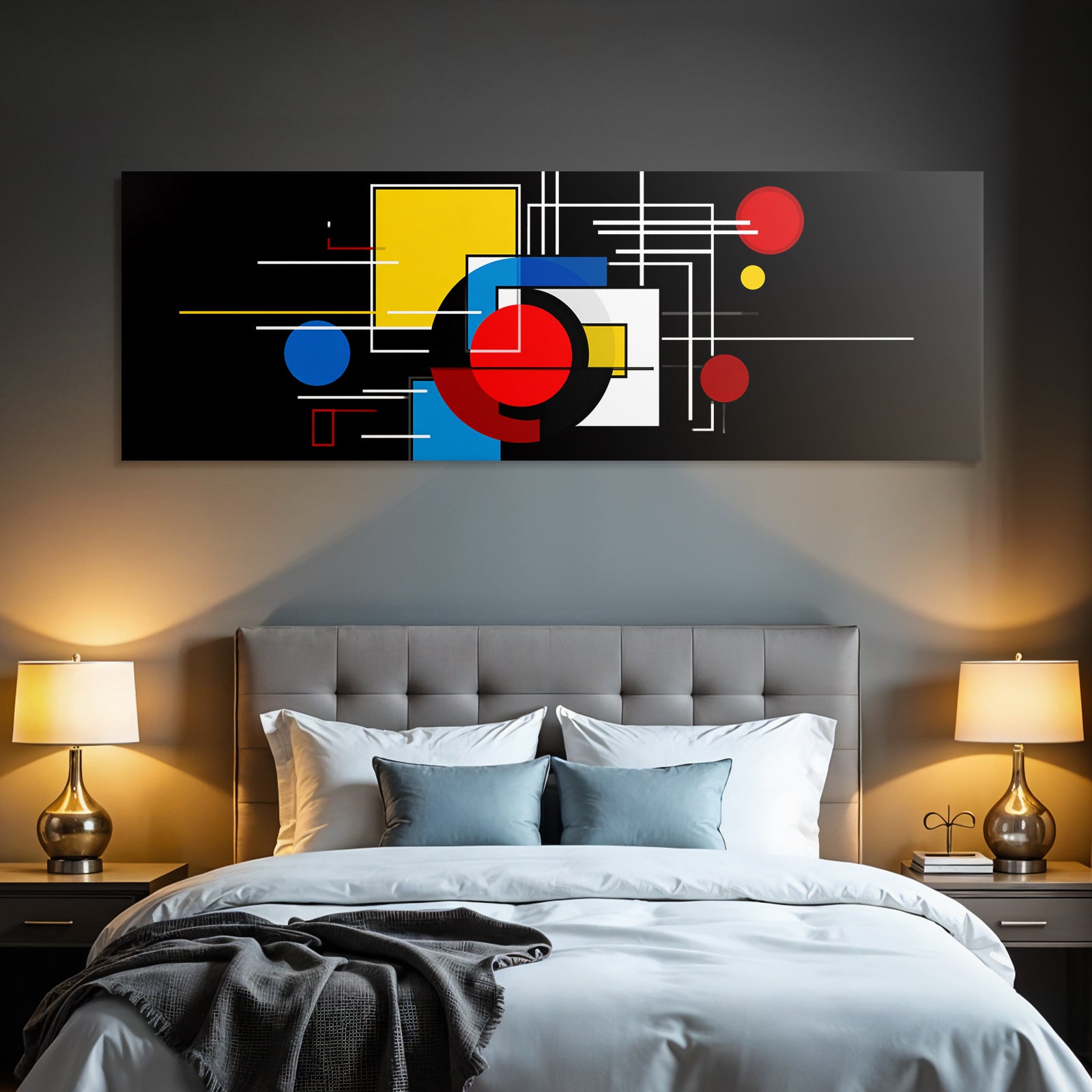 Abstrakte Geometrische Formen Auf Schwarzem Hintergrund