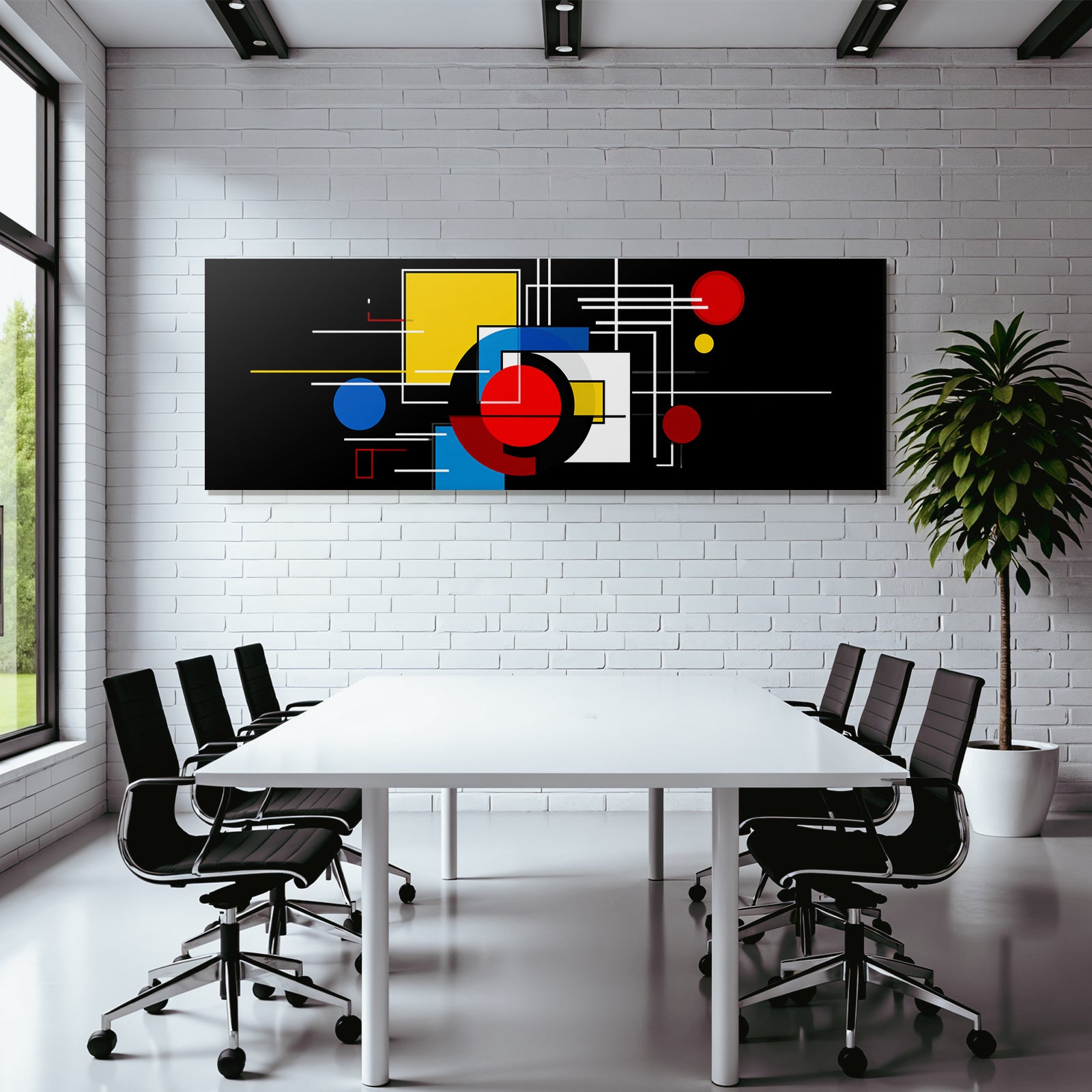 Abstrakte Geometrische Formen Auf Schwarzem Hintergrund