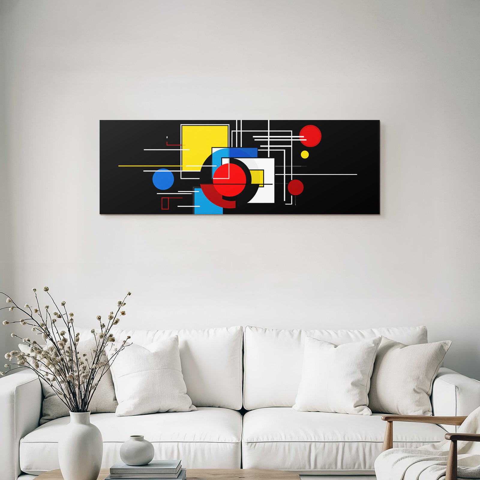 Abstrakte Geometrische Formen Auf Schwarzem Hintergrund