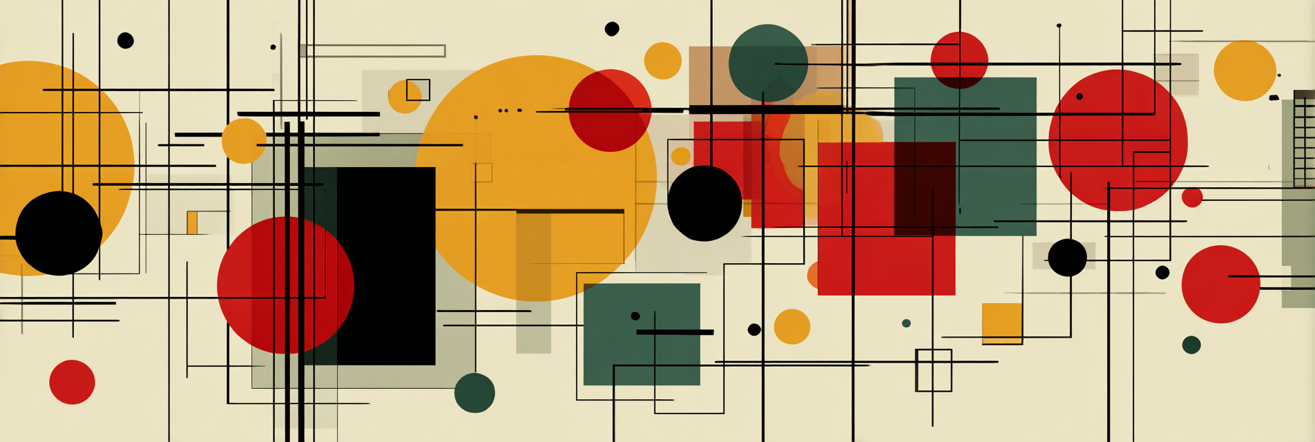 Abstrakte Geometrische Komposition | Bauhaus | Stilrichtungen