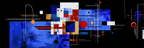 Abstrakte Geometrische Komposition In Blau Rot Weiss Und Orange | Bauhaus | Stilrichtungen