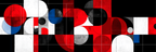 Abstrakte Geometrische Komposition Rot Schwarz Weiss Blau | Bauhaus | Stilrichtungen