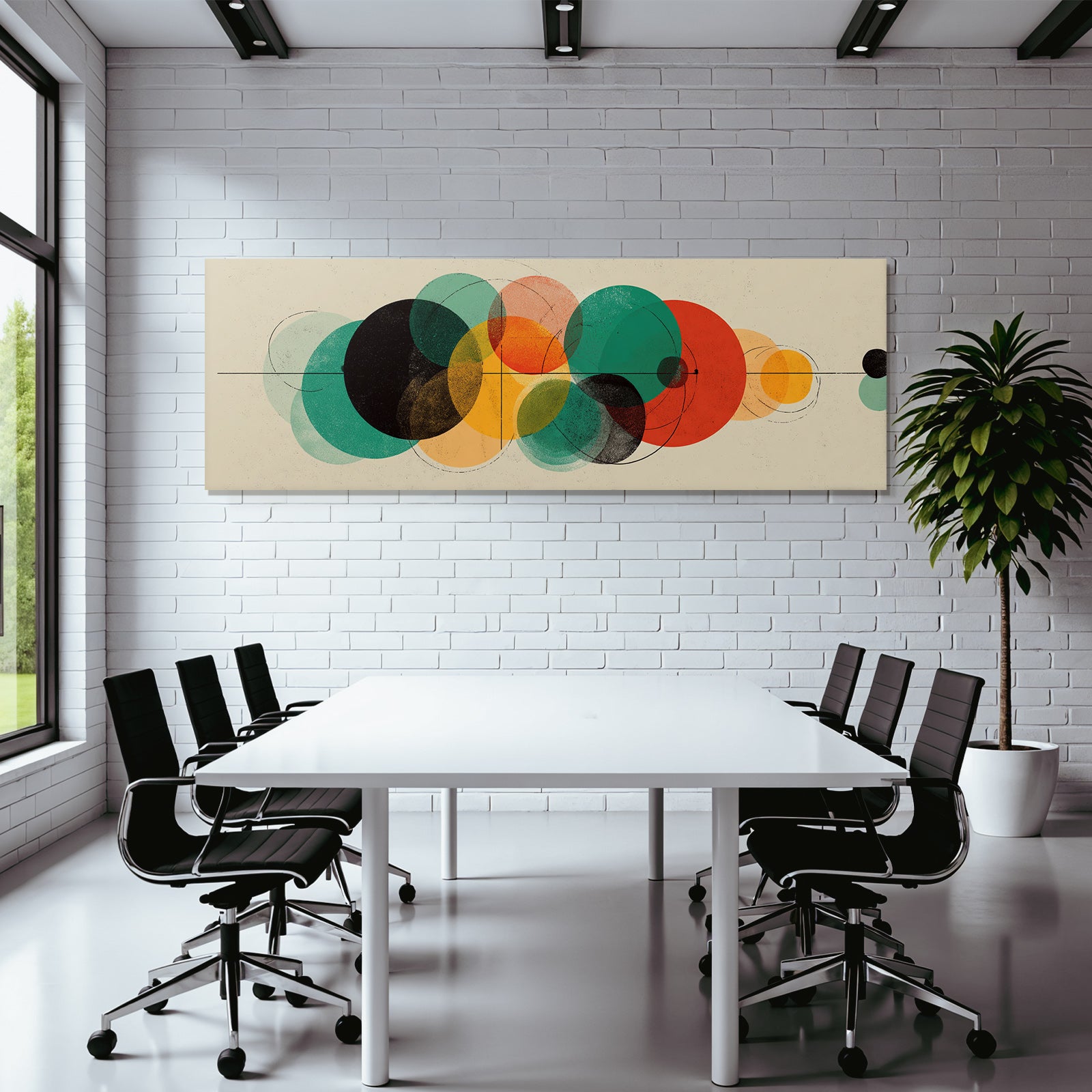 Abstraktes Dynamisches Design Mit Bunten Kreisen