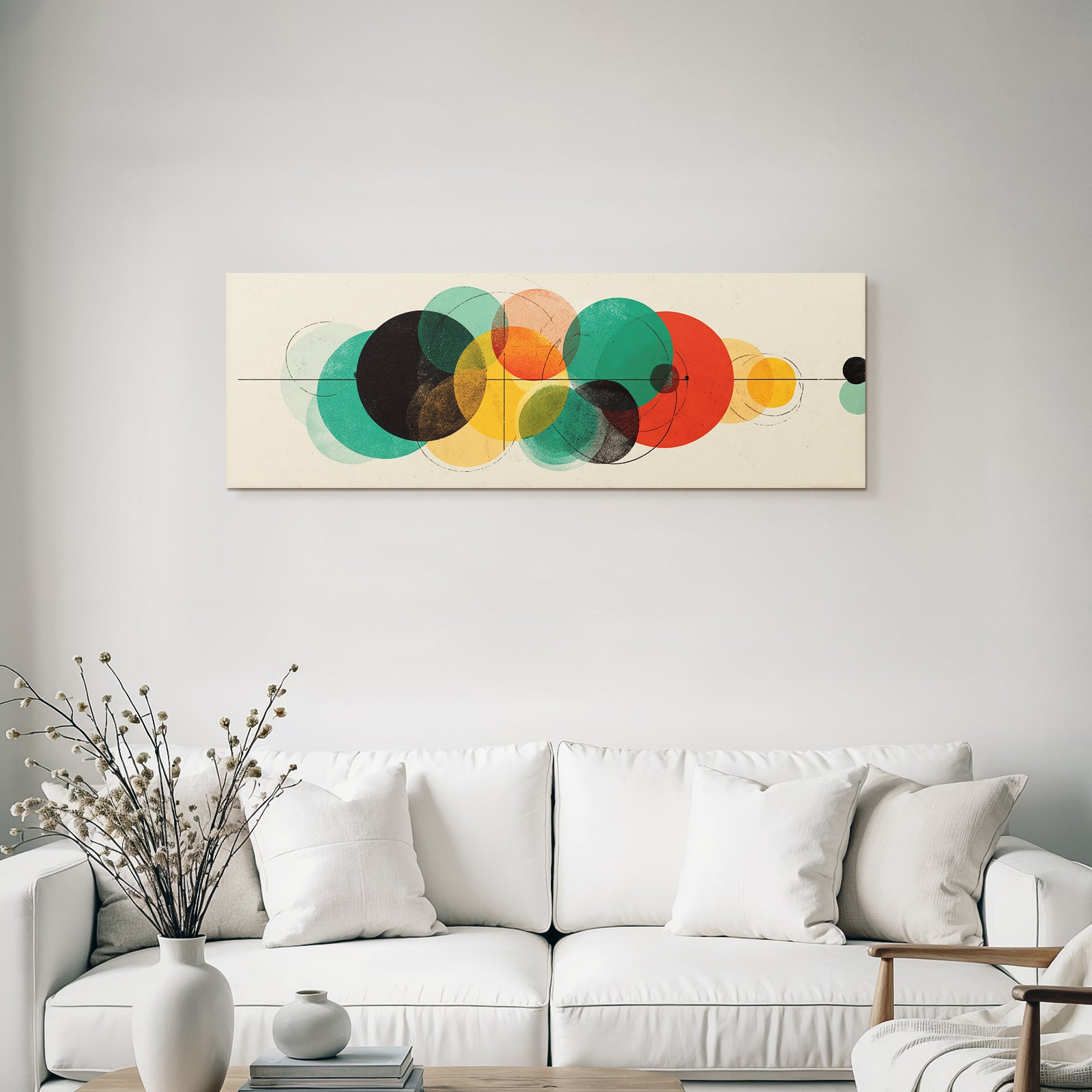 Abstraktes Dynamisches Design Mit Bunten Kreisen