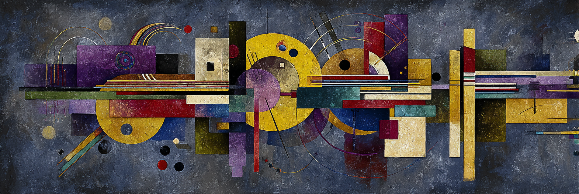 Abstraktes Farbenspiel Mit Geometrischen Formen | Bauhaus | Stilrichtungen