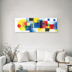 Buntes Abstraktes Kunstwerk Mit Geometrischen Formen