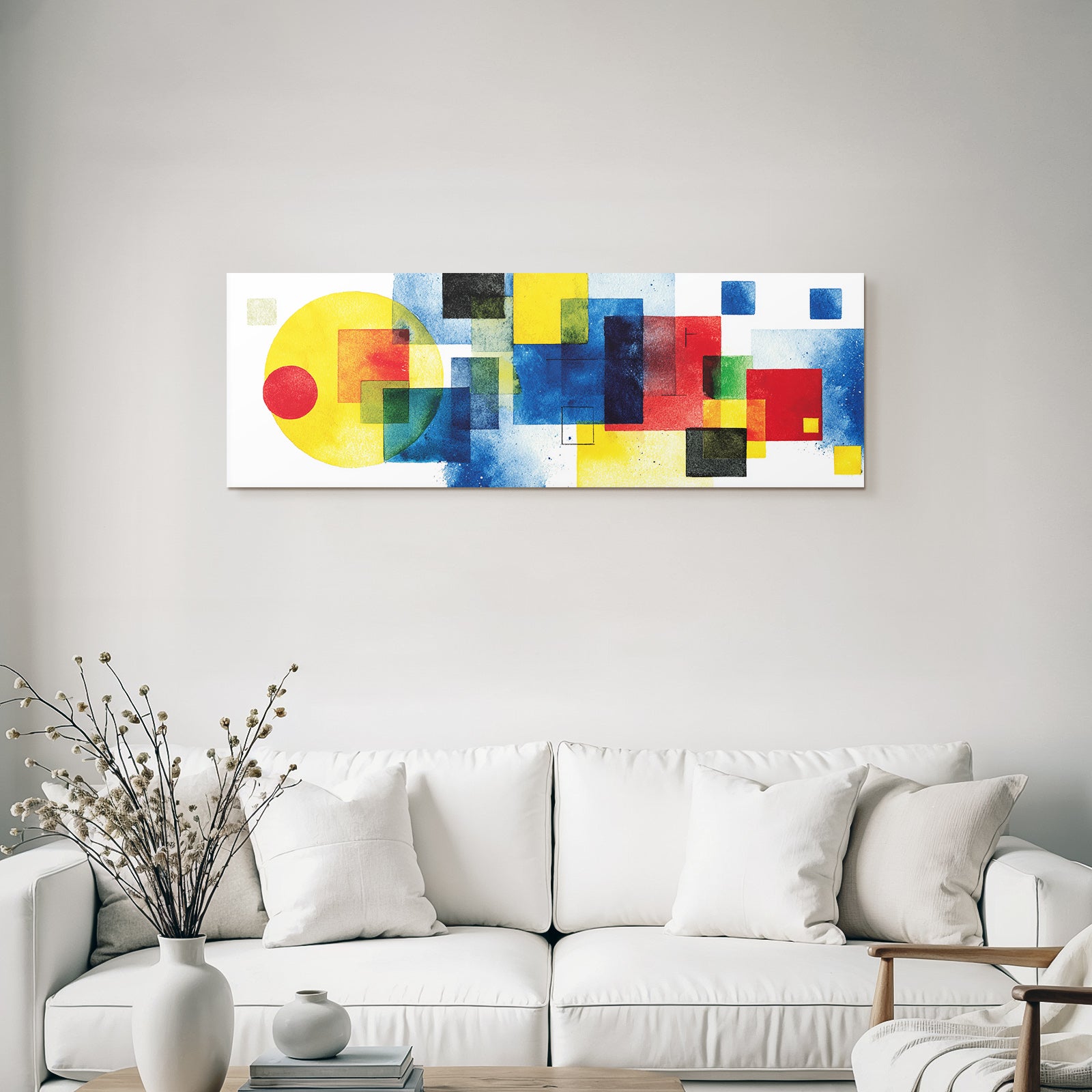 Buntes Abstraktes Kunstwerk Mit Geometrischen Formen