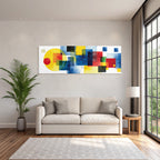 Buntes Abstraktes Kunstwerk Mit Geometrischen Formen