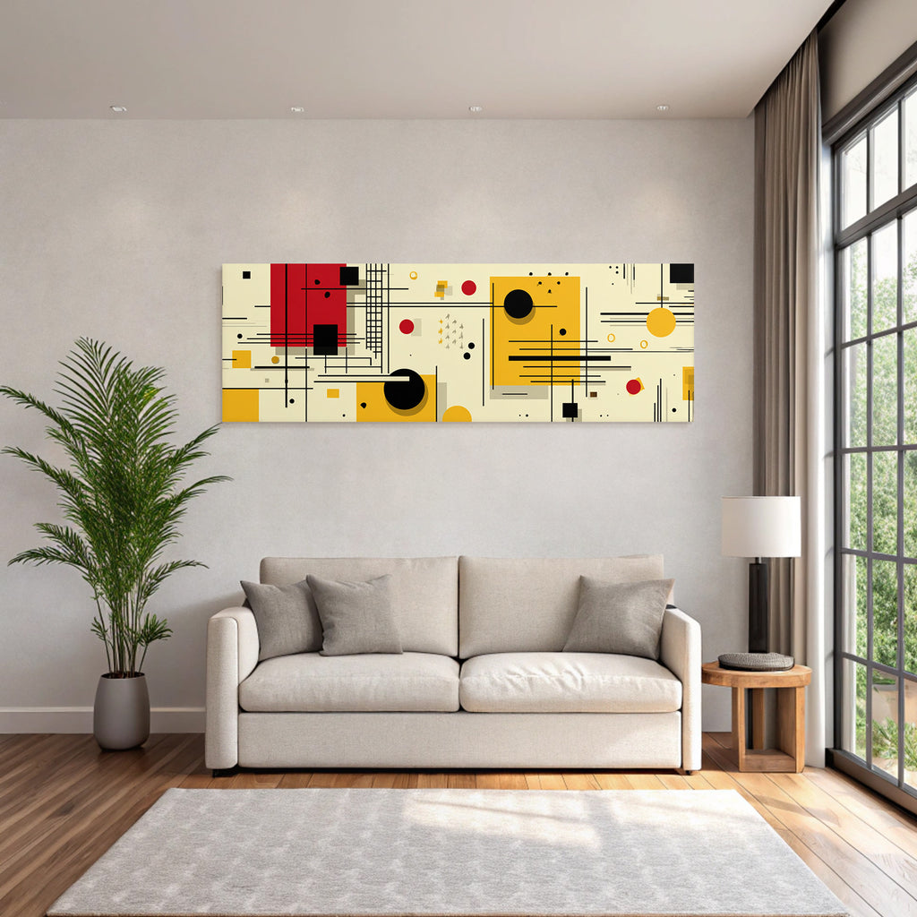 Moderne Abstrakte Grafik Mit Geometrischen Formen Und Kontrasten