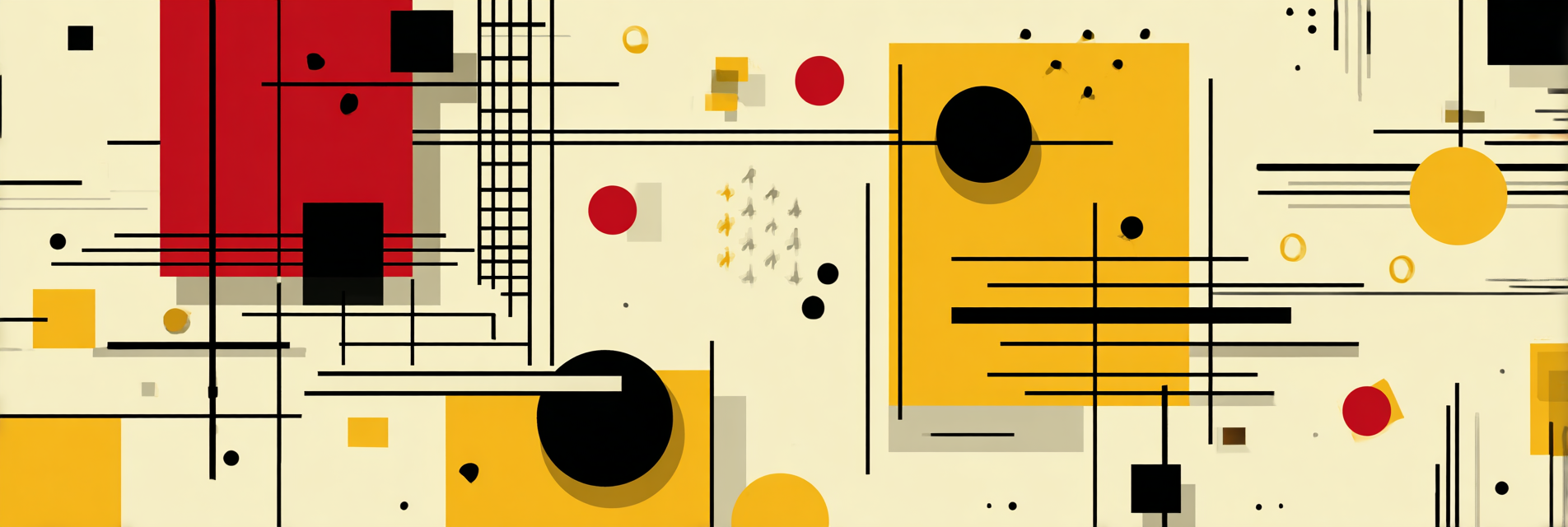 Moderne Abstrakte Grafik Mit Geometrischen Formen Und Kontrasten | Bauhaus | Stilrichtungen