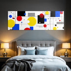 Modernes Abstraktes Design Mit Geometrischen Formen Und Leuchtenden Farben