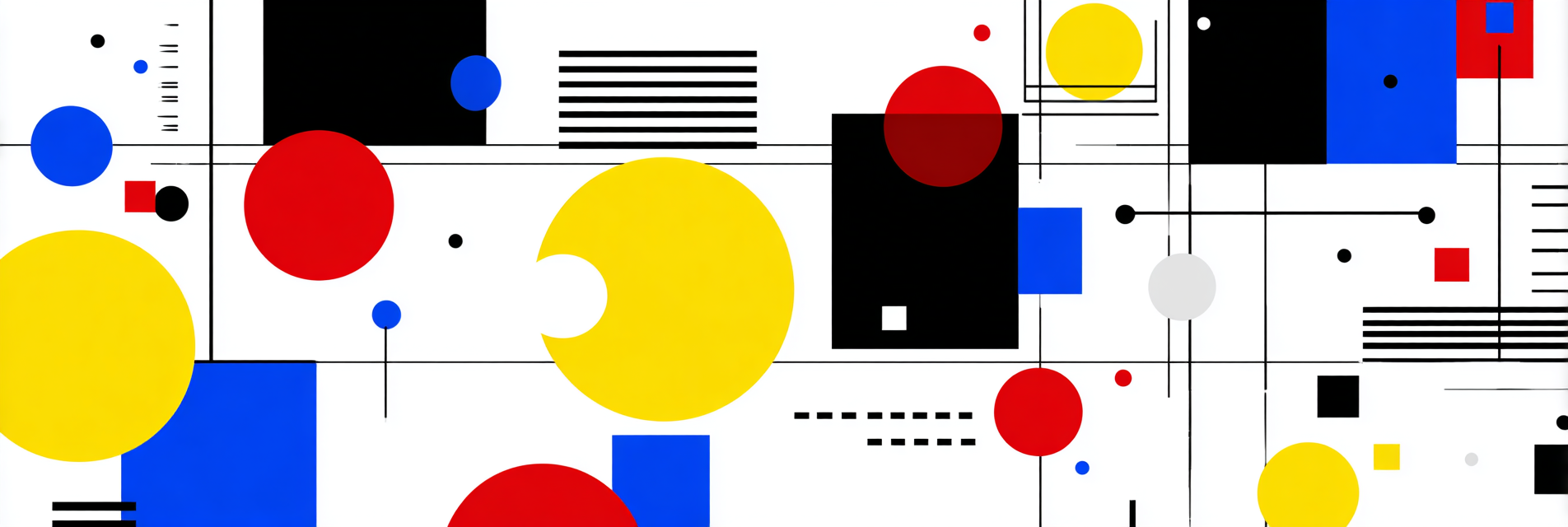 Modernes Abstraktes Design Mit Geometrischen Formen Und Leuchtenden Farben | Bauhaus | Stilrichtungen