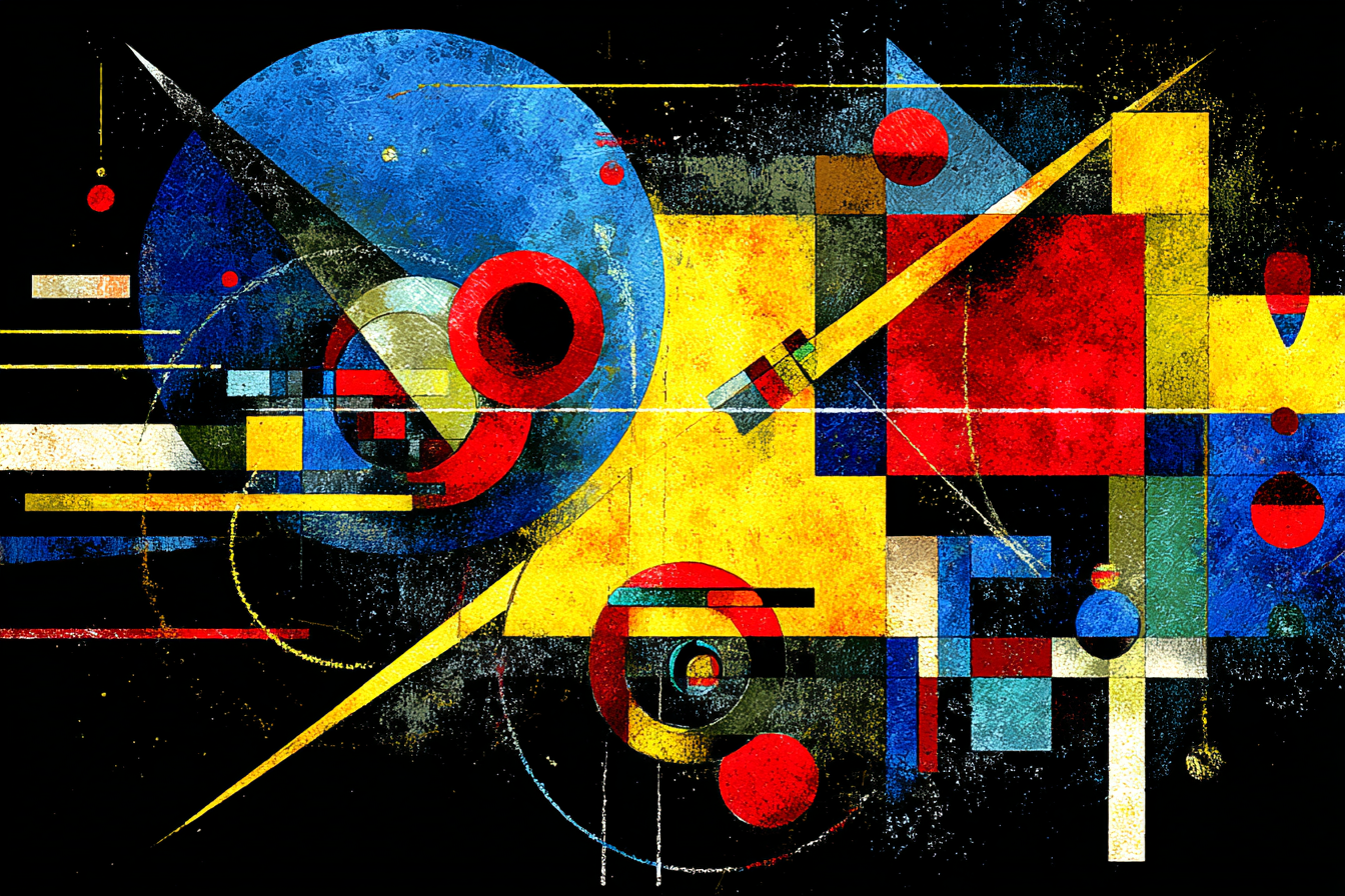 Abstrakte Geometrische Formen In Lebendigen Farben | Bauhaus | Stilrichtungen